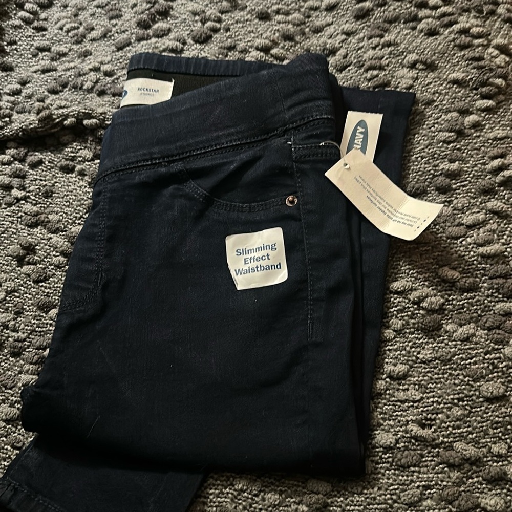 Woman’s blue rockstar jeggings size 6 short